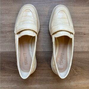 Schutz Cream Loafers for Women